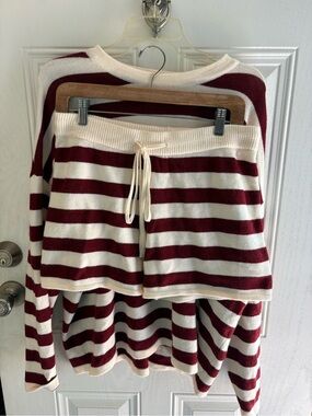 Two piece sweater set.